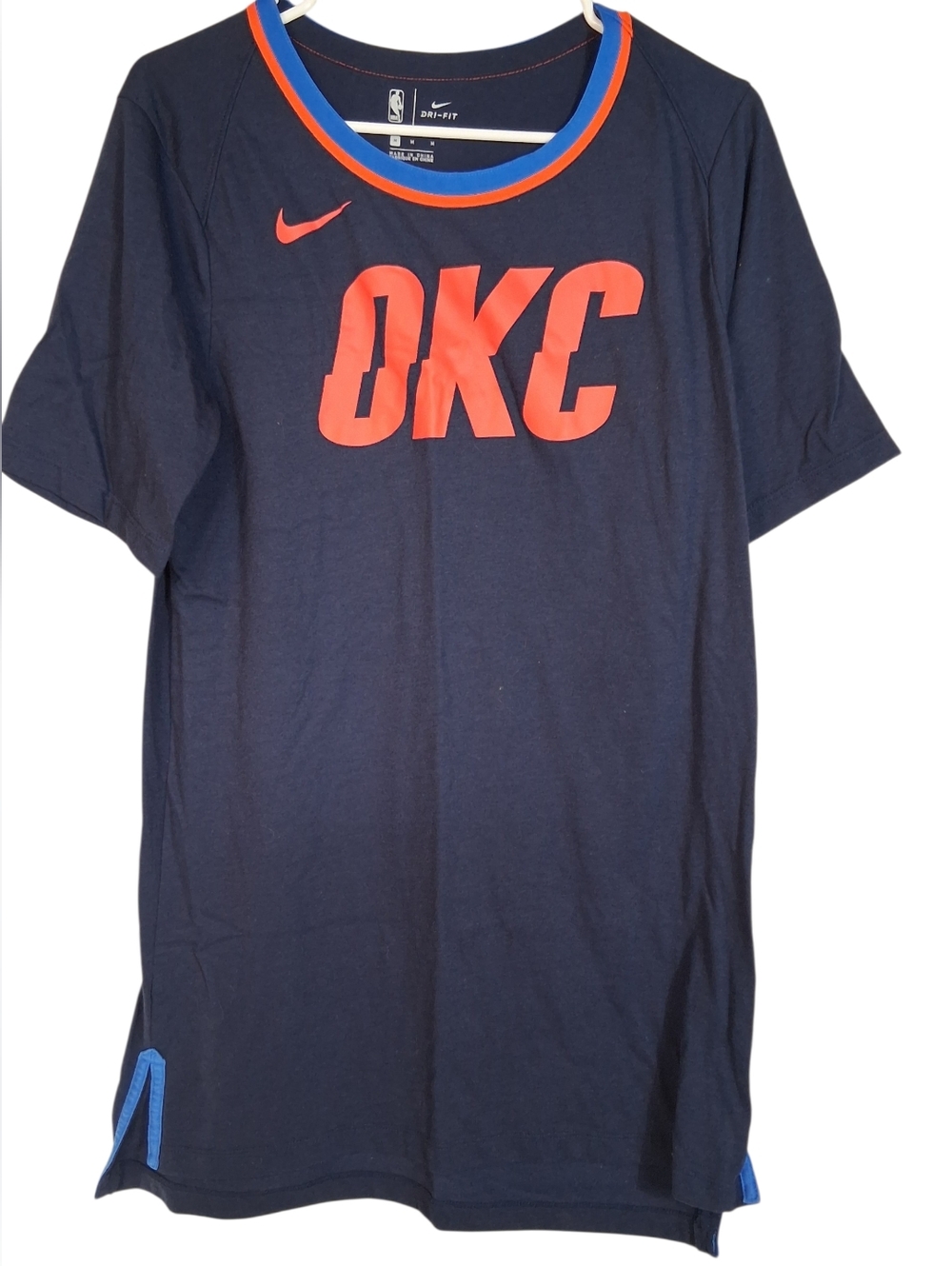 Nike Dri-FIT | OKC Thunder Basketball Tee Shirt | Size  Medium